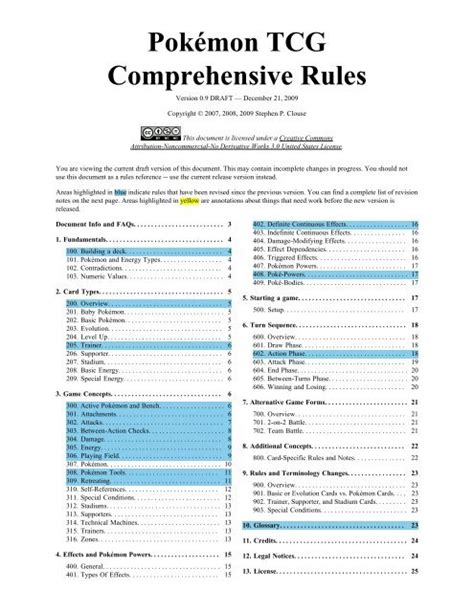 pokemon game rules pdf.